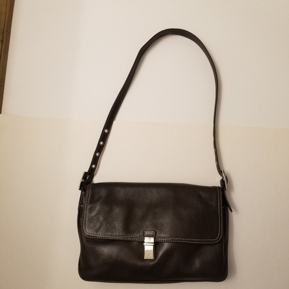 Etienne Aigner Brown Leather Shoulder Bag
